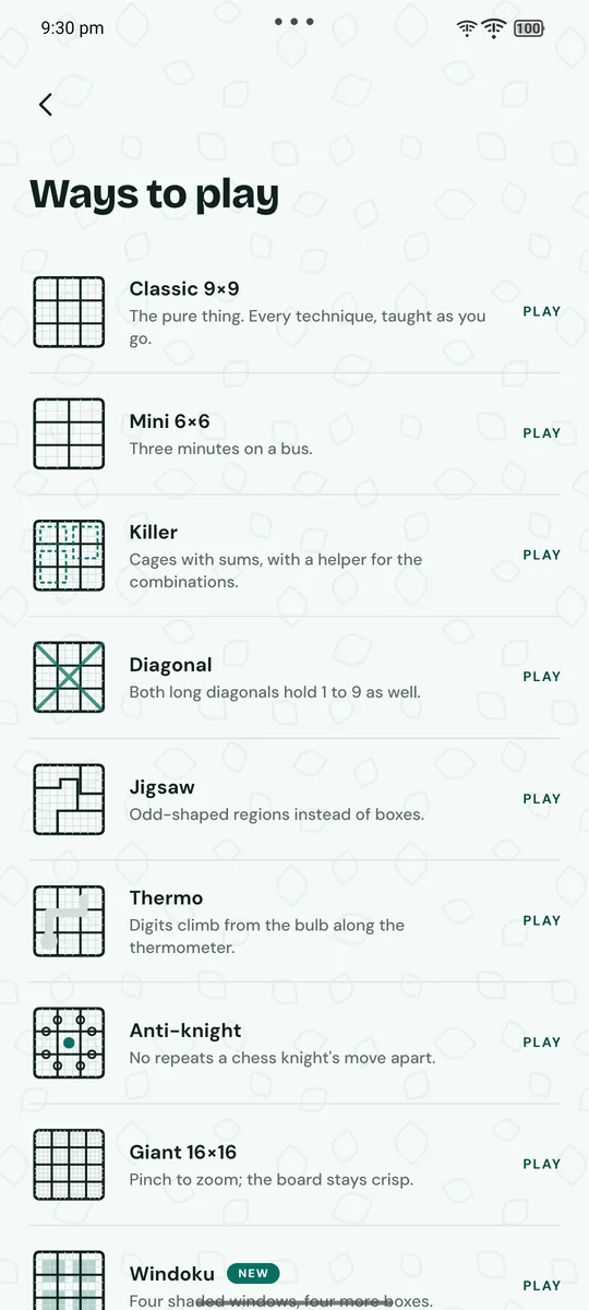 Ninebloom's ways to play